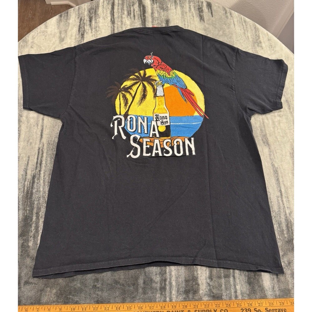 Nelk Full Send Men's Black XL T Shirt Tee Rona Season Parrot Beer Party